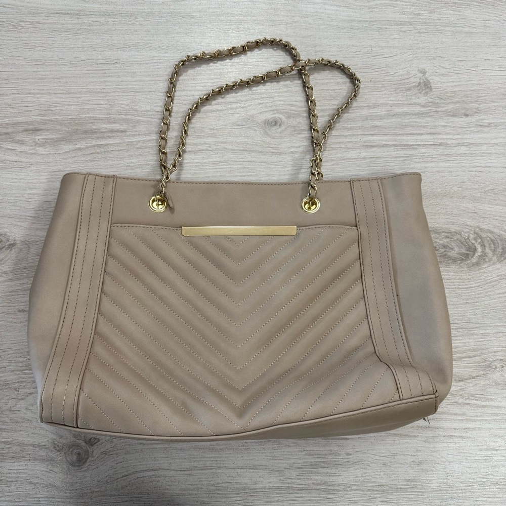 Tan Quilted Women's Bag